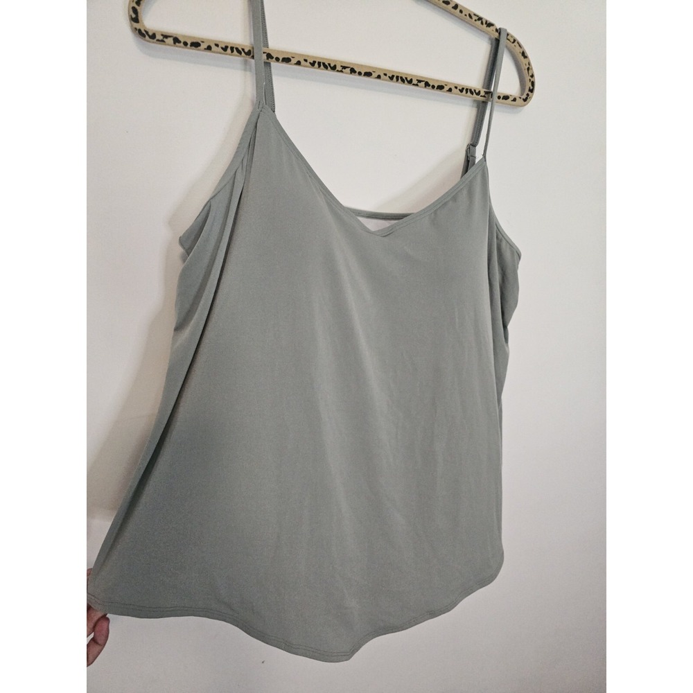 Hanky Hem Tankini Swim‎ Top Xxl Sage Green Beach Pool Summer Coverup - Picture 3 of 7